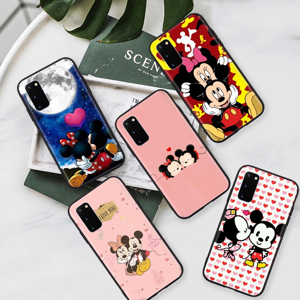 Ốp Mềm Màu Đen Tương Thích Cho Samsung J7 S22 A32 A8 Ultra A82 Duo Pro Plus Vỏ Bảo Vệ MIB-29 Mickey 