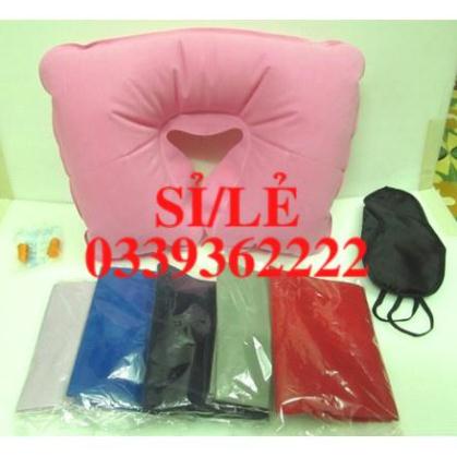 [ COCOLOVE ] Combo 3 bộ gối hơi, bịt mắt, bịt tai loại đẹp  HAIANHSHOP