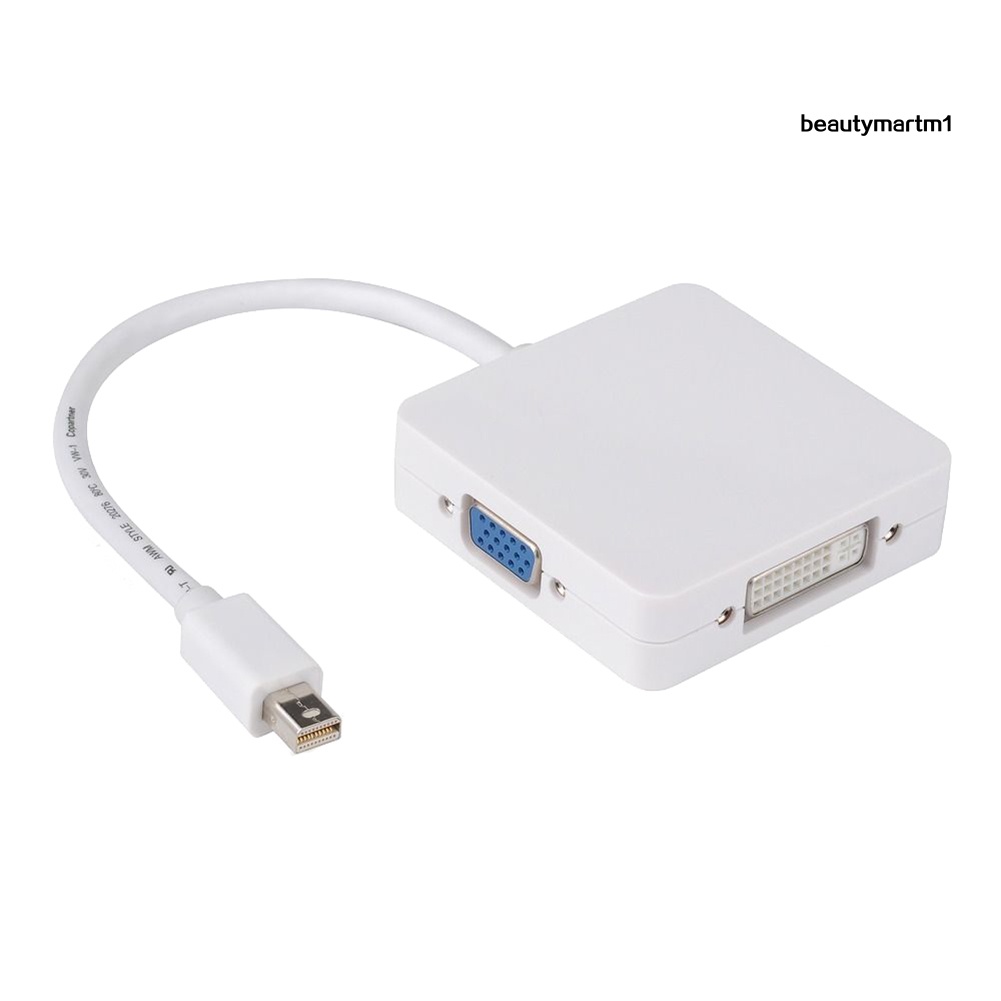 Cáp Chuyển Đổi 3 Trong 1 Từ Cổng Dp Thunderbolt Sang Dvi Vga Hdmi-Compatible Cho Macbook