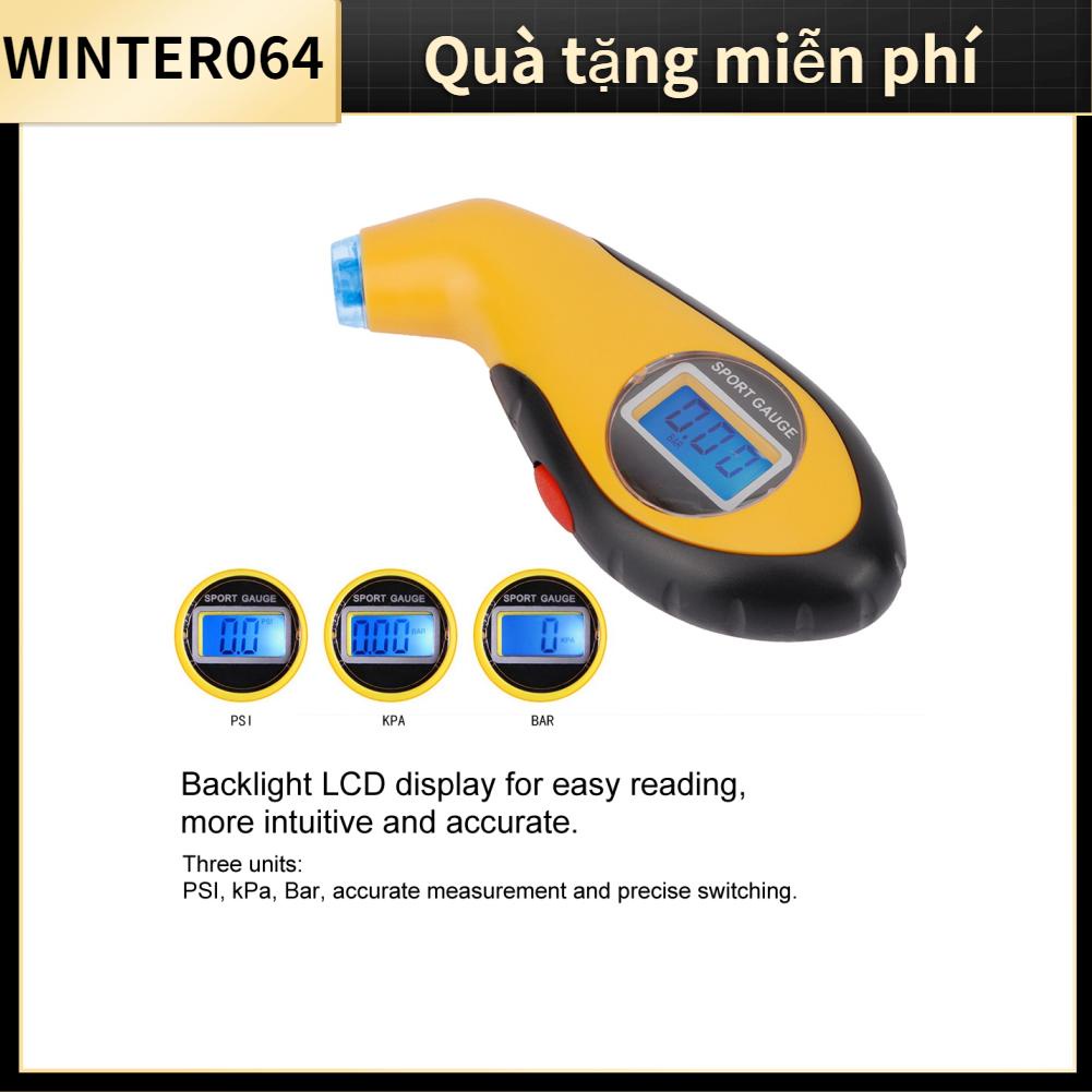 Máy đo áp suất lốp xe ô tô bảng giám sát lốp kỹ thuật số điện tử 5.0-100psi 0.35-7.00bar