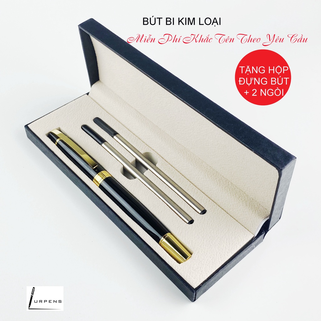Bút khắc tên, bút ký kim loại ,quà tặng ý nghĩa khắc tên chữ logo theo yêu cầu LURPENS