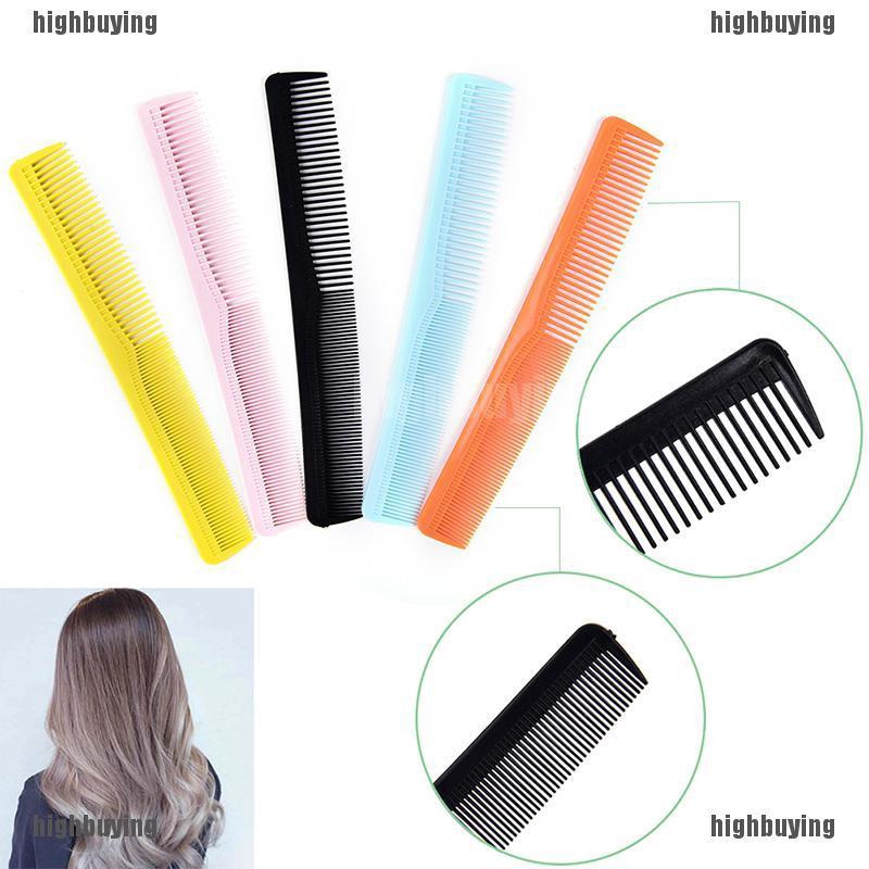 Set 5 Lược Nhựa Cắt Tóc Chống Tĩnh Điện Chuyên Dụng Cho Salon