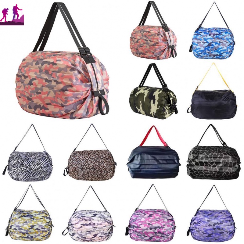 Túi Đeo Vai Xếp Gọn Bằng Nylon Dày Dặn Cỡ Lớn Tiện Dụng Cho Nữ