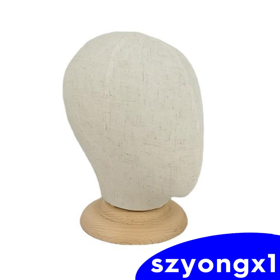 (Hàng Mới Về) Đầu Ma Nơ Canh Bằng Vải Canvas Trưng Bày Tóc Giả Tiện Dụng