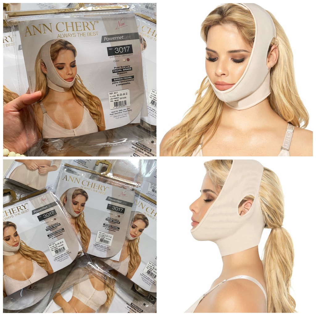 Mặt nạ định hình Vline Annchery 3017 -TOP🔥HÀNG CAO CẤP🔥 nịt định hình cằm hỗ trợ giảm mỡ giúp khuôn mặt trở nên thon gọn