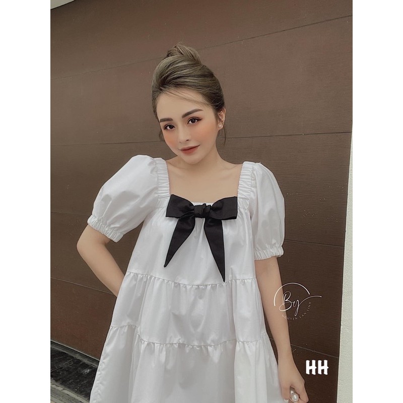 Váy babydoll - Đầm babydoll nơ