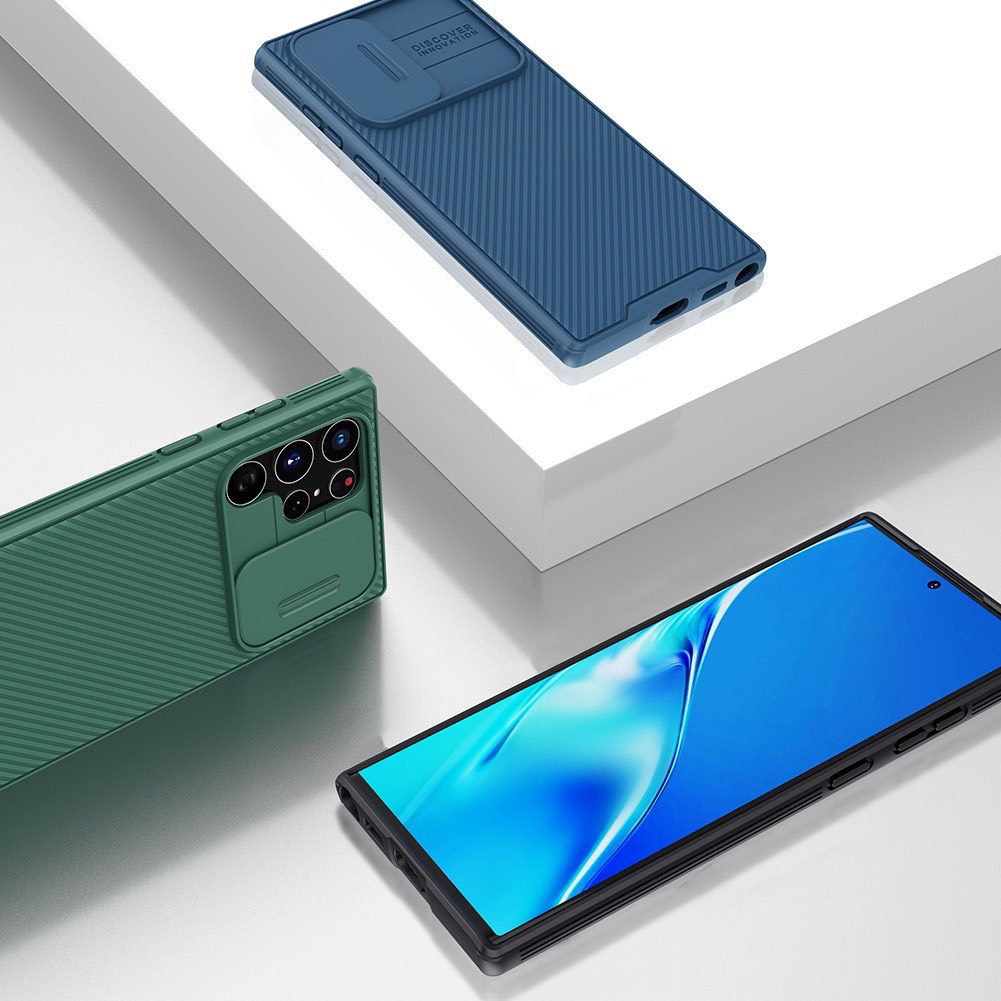 Ốp lưng Nillkin Samsung S22 Plus, S22 Ultra bảo vệ camera Nillkin CamShield Pro nắp trượt che camera