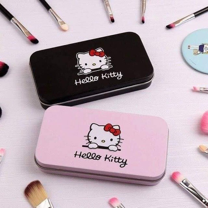 Bộ cọ trang điểm 7 món kitty Set cọ mịn siêu tiện lợi lông cọ mềm đẹp kèm hộp thiết sang trọng