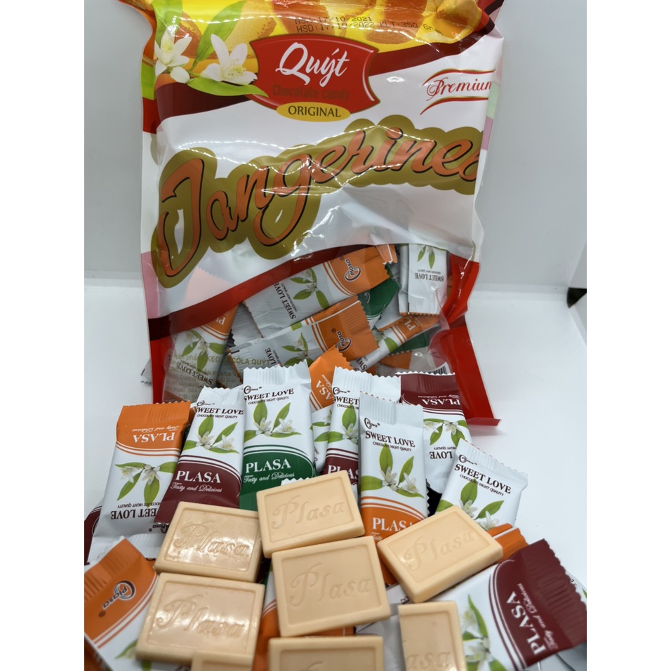 SOCOLA HOA QUẢ VỊ QUÝT - Gói 320g - 69k