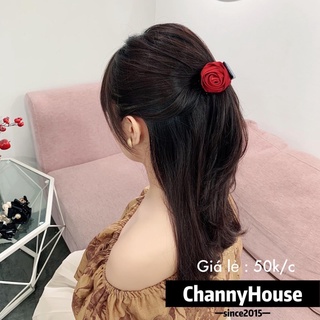 Channyhouse_Kẹp càng cua hoa hồng đơn giản