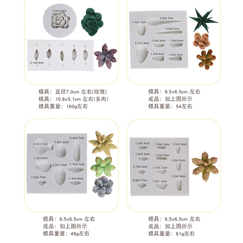 Kalaien Khuôn silicone Làm Bánh Hình Kẹo gumpaste
