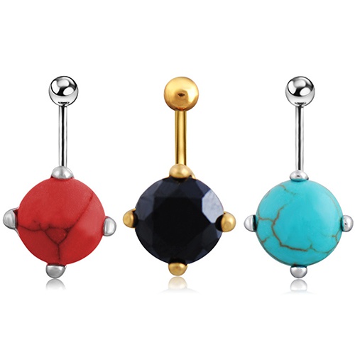 Khuyên rốn mạ bạc kiểu dáng thời trang