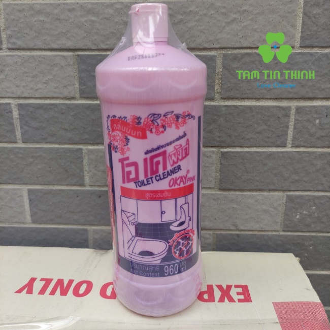 Nước tẩy bồn cầu nhà vệ sinh okay pink Thái Lan sản phẩm làm sạch cho mọi nhà