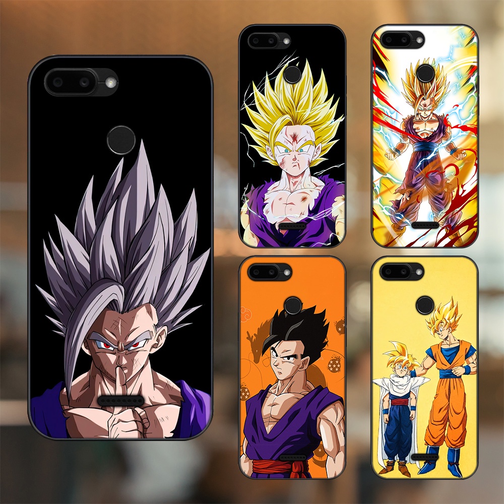 Ốp lưng Xiaomi Redmi 6 viền đen in hình Gohan Dragon Ball