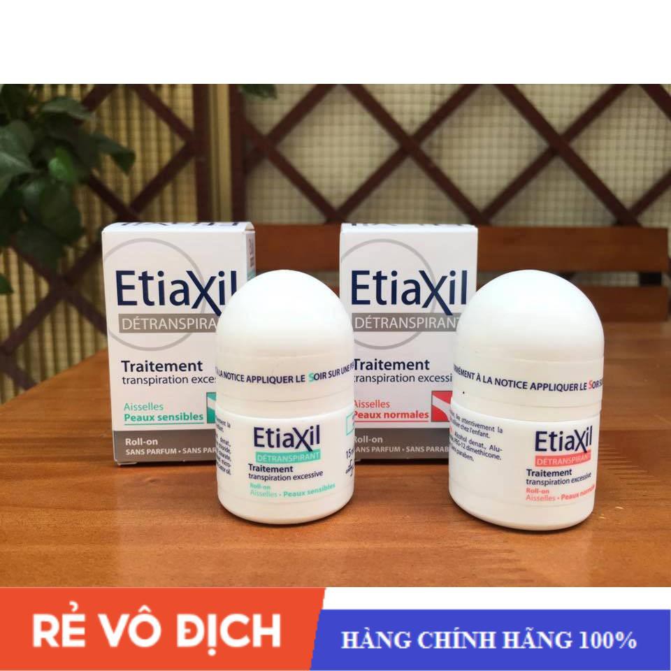 [CÓ TEM] Lăn nách Etiaxil giảm hôi nách - hết ố vàng áo - giảm tiết mồ hôi - lăn khử mùi etiaxil số 1 Pháp