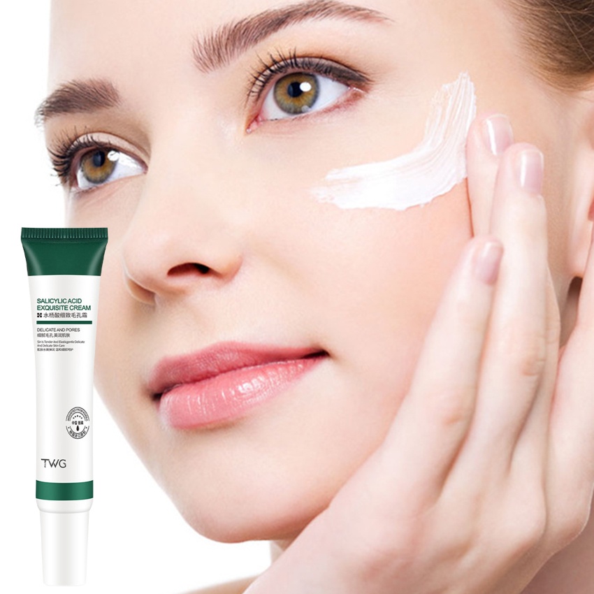 Kem Axit Salicylic 20ml Se Khít Lỗ Chân Lông Cải Thiện Mụn Đầu Đen Làm Trắng Kiềm Dầu Chống Lão Hóa