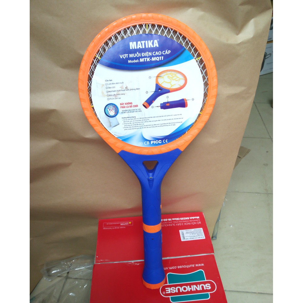Vợt muỗi điện cao cấp Matika MTK-MQ11