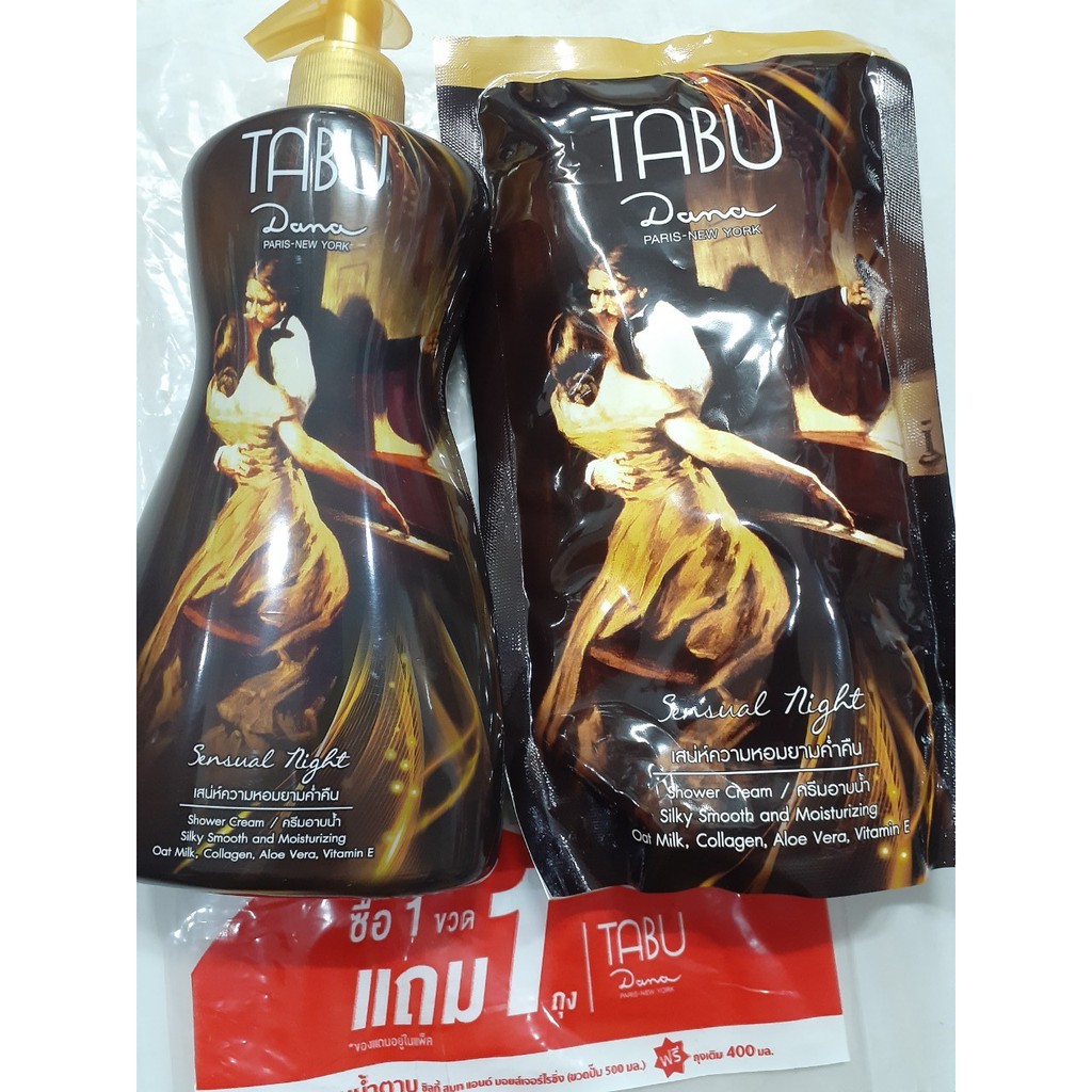 Sữa Tắm Tabu Thái Lan Chai 500ml + Túi 400ml