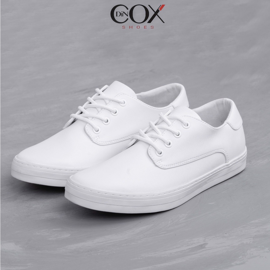 Giày Da Sneaker Nam Chính Hãng DINCOX E11 WHITE Phong Cách Tây Lịch Lãm