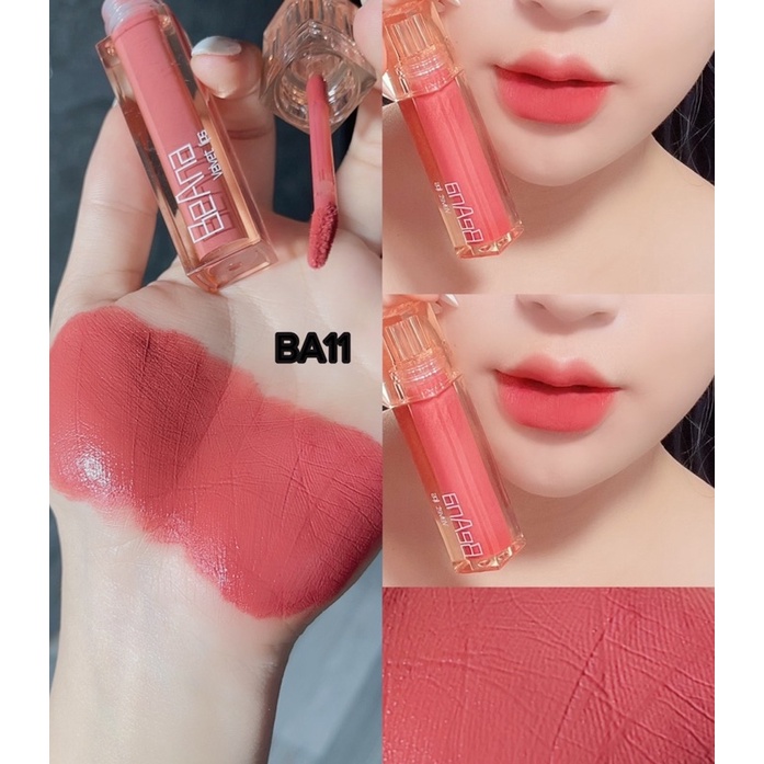 Bảng 12 Màu Son Kem Siêu Lì Mềm Mịn lâu trôi, BA Perfect  hữu cơ không chì , hàng CTY Chính hãng