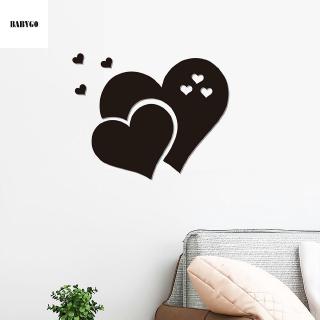 Sticker Dán Tường Hình Trái Tim Tình Yêu Lãng Mạn 2020