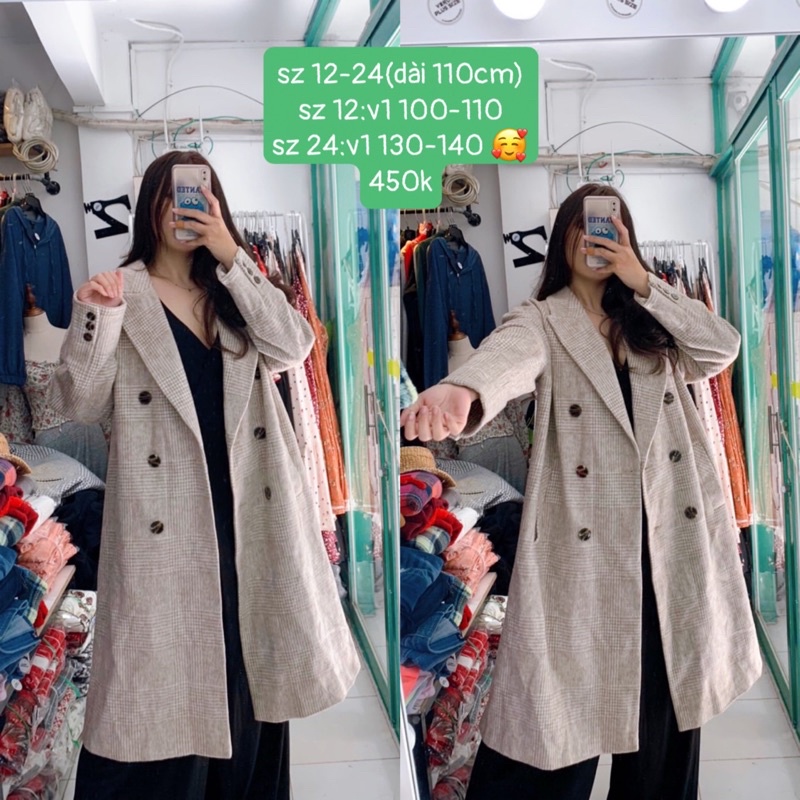 Áo dạ PRIMARK BIGSIZE xuất xịn