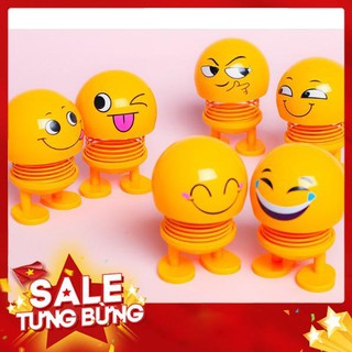 Thú nhún Emoji con lắc lò xo biểu cảm gương mặt cute