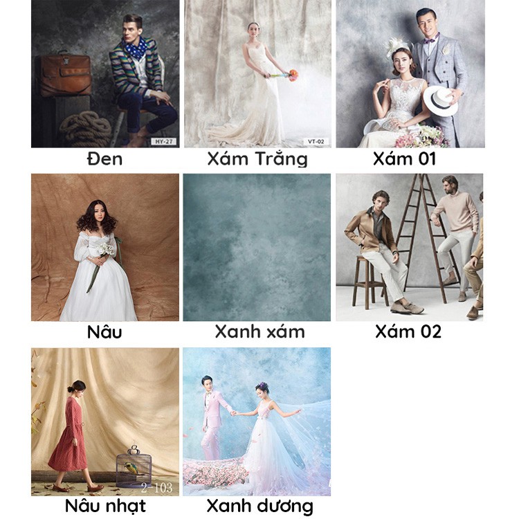 [Tổng hợp] Phông vải chụp ảnh Vintage - Phông loang Art (Nhiều mẫu)