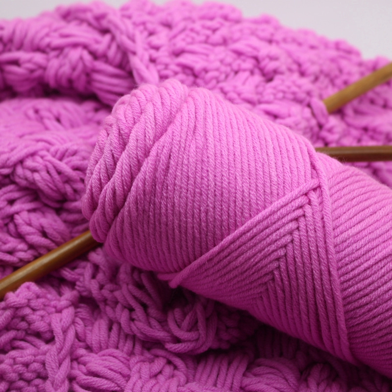 DUWEN Sợi 100g Sữa Cotton Sợi len Sợi 8 sợi sợi để đan Khăn len Handmade Vải DIY cho phụ nữ