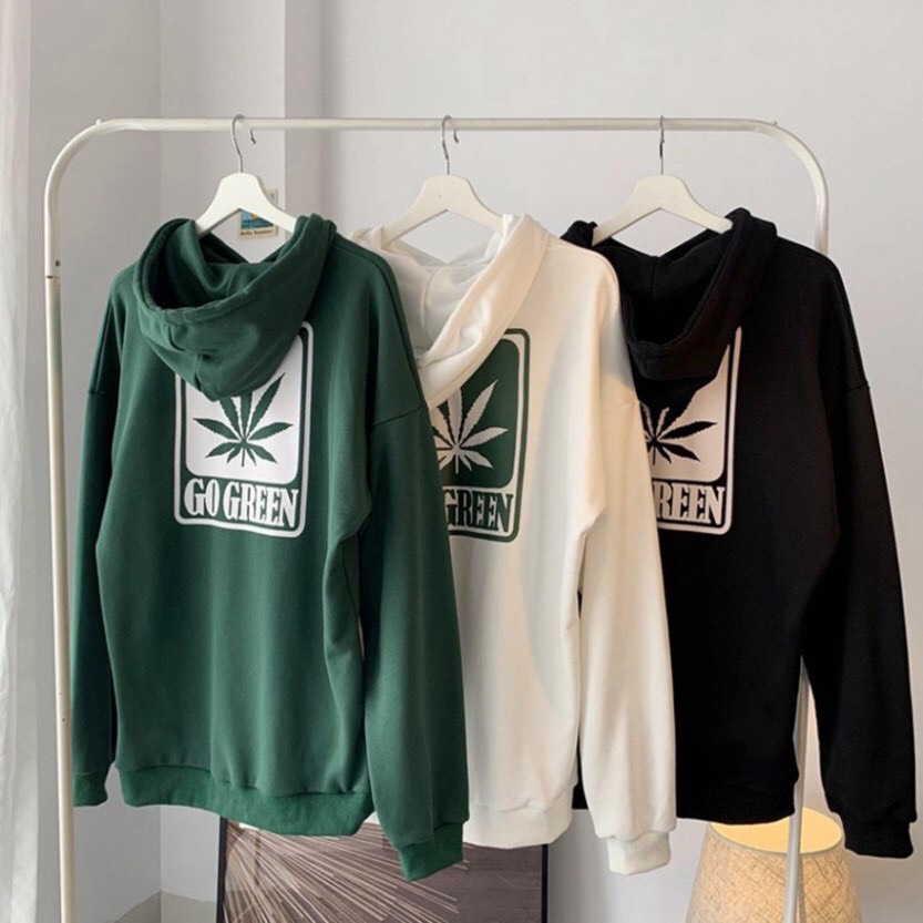 Áo Hoodie Unisex ⚡ 𝐆𝐢́𝐚 𝐇𝐮̉𝐲 𝐃𝐢𝐞̣̂𝐭 ⚡ Hoodie GO GREEN trẻ trung năng động Chất Liệu Nỉ Bông - Xuất Hàn Cao Cấp | BigBuy360 - bigbuy360.vn