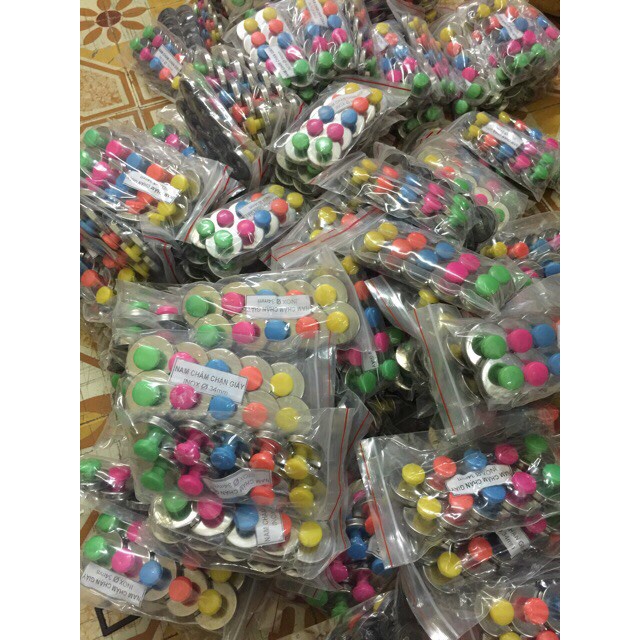 Nam Châm Có Núm Đường Kính 34mm - tiện lợi để ghim chứng từ lên bảng