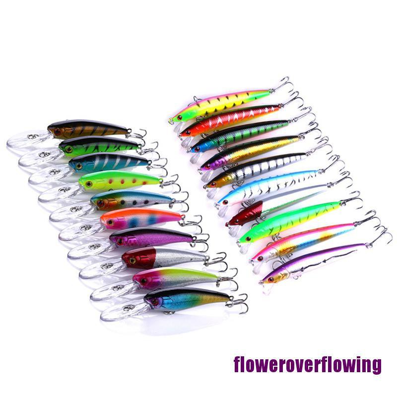 Set 20 Mồi Giả Nhử Cá Bằng Nhựa Tiện Dụng