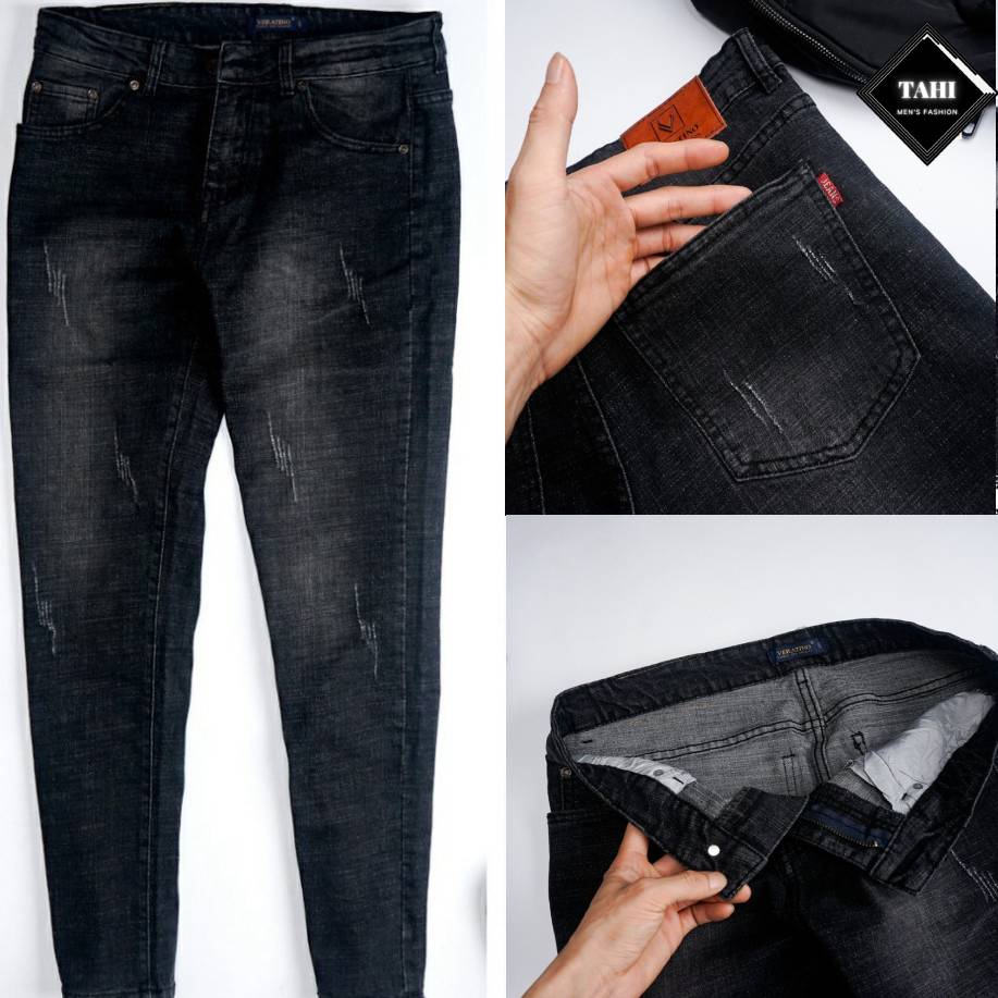 Quần Jean Nam Cao Cấp VNXK VERATINO Quần Bò Nam Đẹp Vải Không Phai | BigBuy360 - bigbuy360.vn