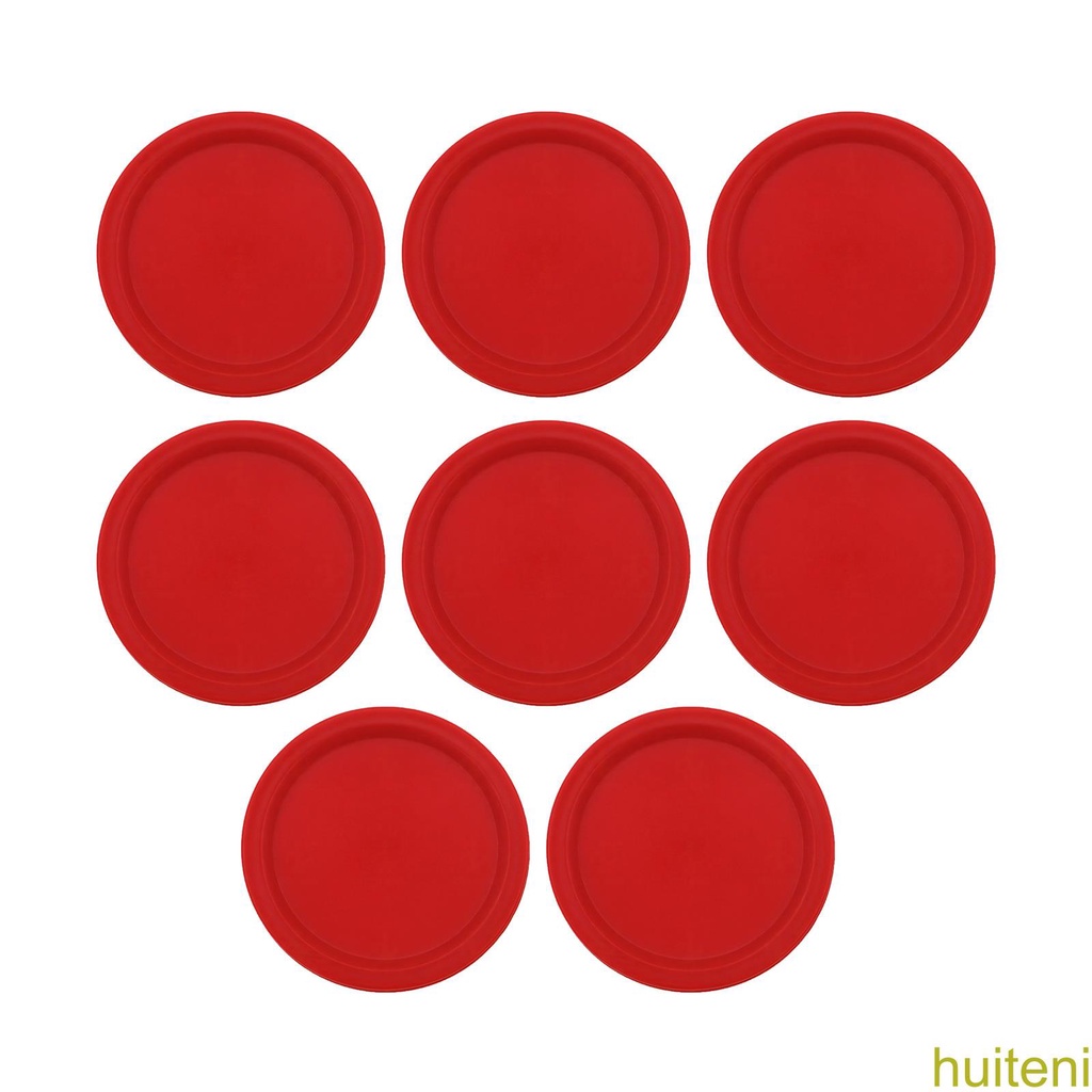 8pcs Hockey Pusher Disc Smooth Surface Air Hockey Ball Piece Portable Ice Hockey Replacement Part Wear-resistant