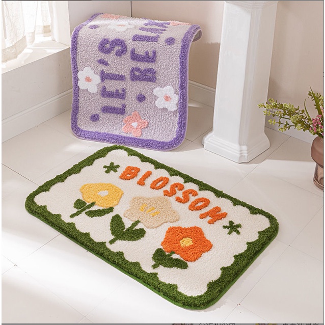 [Cao Cấp] Thảm Bông Cashmere Trải Sàn Lau Chân Mềm Mịn