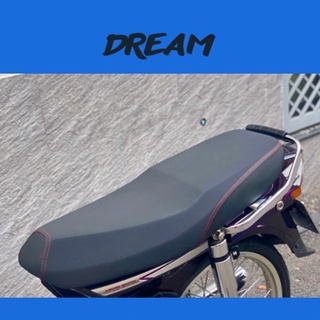 Yên Dream 2 tầng gọt góc cạnh bọc da xịn 4 chiều may phối chỉ Đỏ ( nguyên cái chỉ về lắp lên xe )