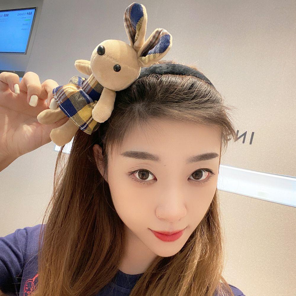 ANEMONE Băng Đô Cài Tóc Rửa Mặt Họa Tiết Động Vật Hoạt Hình Hợp Thời Trang Cho Nữ