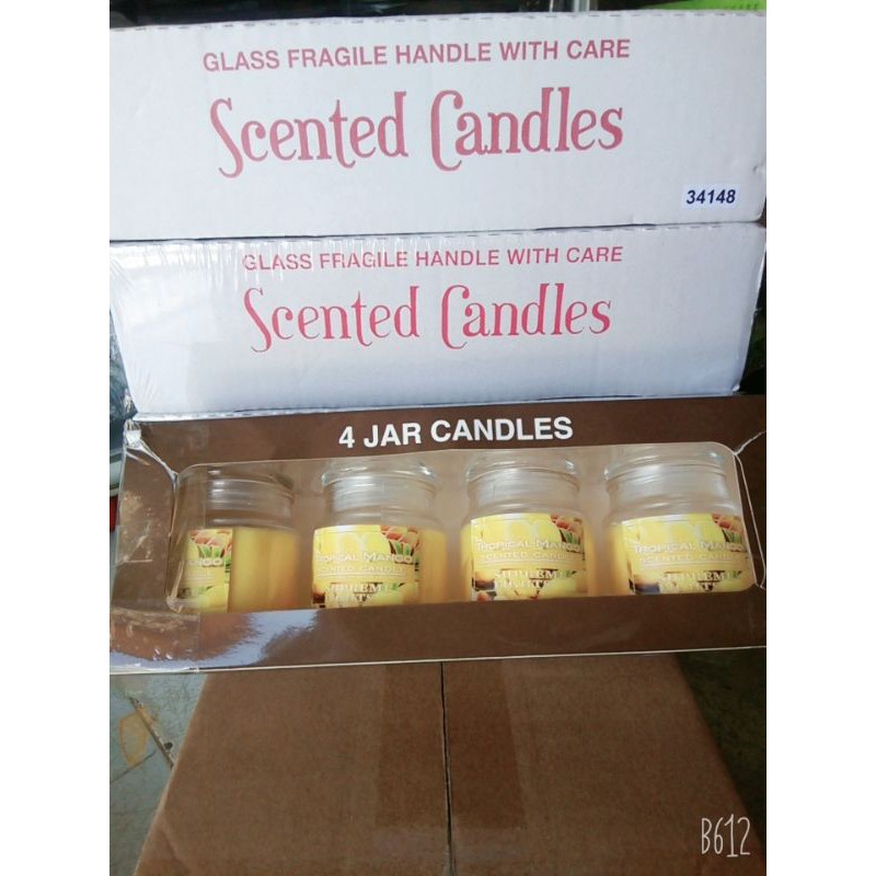 Nến thơm mùi xoài Scented Candles [dạng hũ thủy tinh]