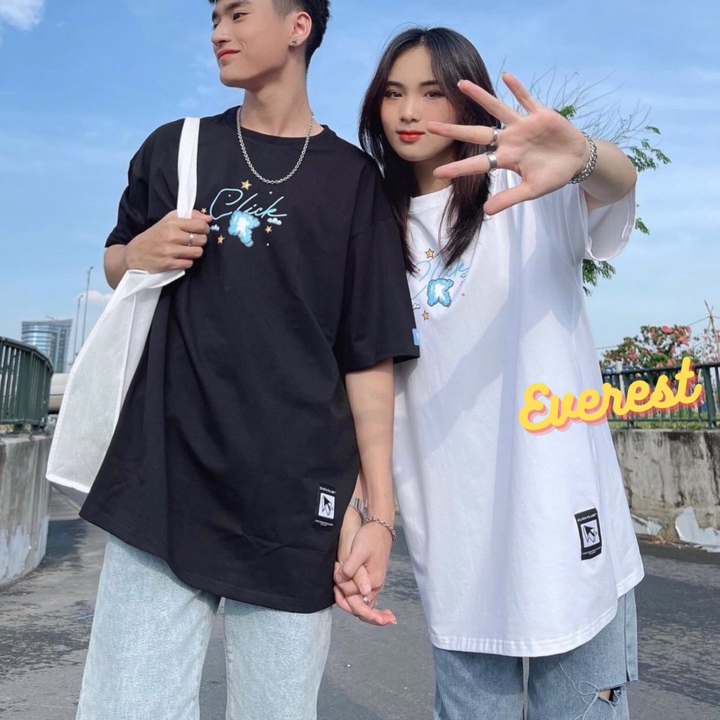 Áo thun Streetwear tay lỡ Nam Nữ Unisex Phông Tay ngắn phong cách Hàn Quốc