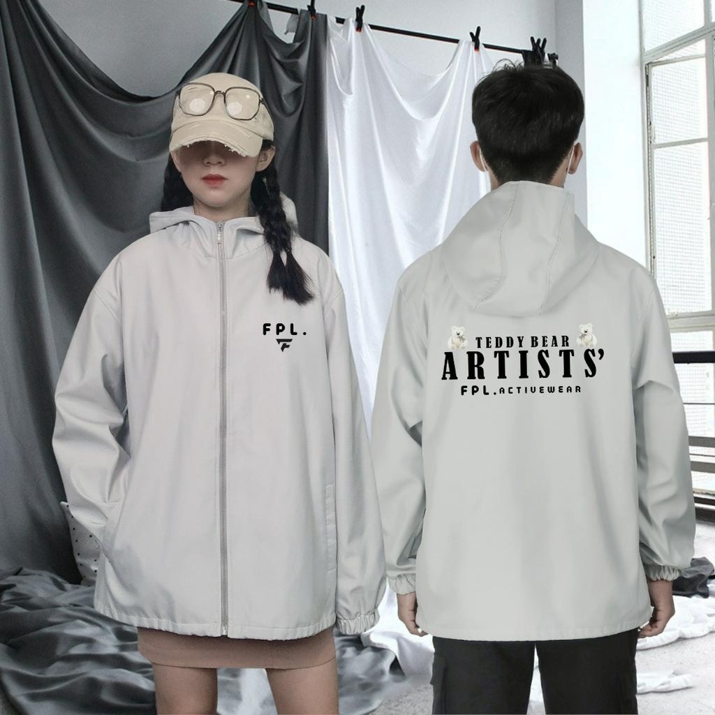 Áo khoác gió nam nữ unisex 2 lớp HADY 0393 Jacket có mũ khóa kéo