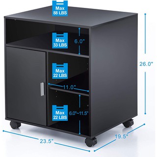 TỦ MÁY IN DI ĐỘNG LC003 - Mobile Under Desk Printer Machine Stand