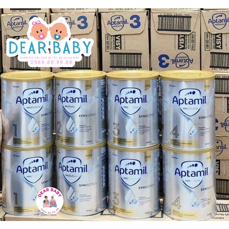 SỮA APTAMIL ÚC SỐ 1,2,3,4 LON 900 GRAM