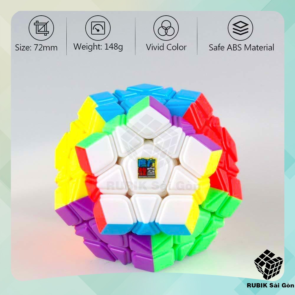 Rubik Biến Thể 12 mặt Megaminx 3x3 - Rubic Ma Thuật Biến Dạng - Ru Bíc MoYu Meilong - Rubick Stickerless Đẹp