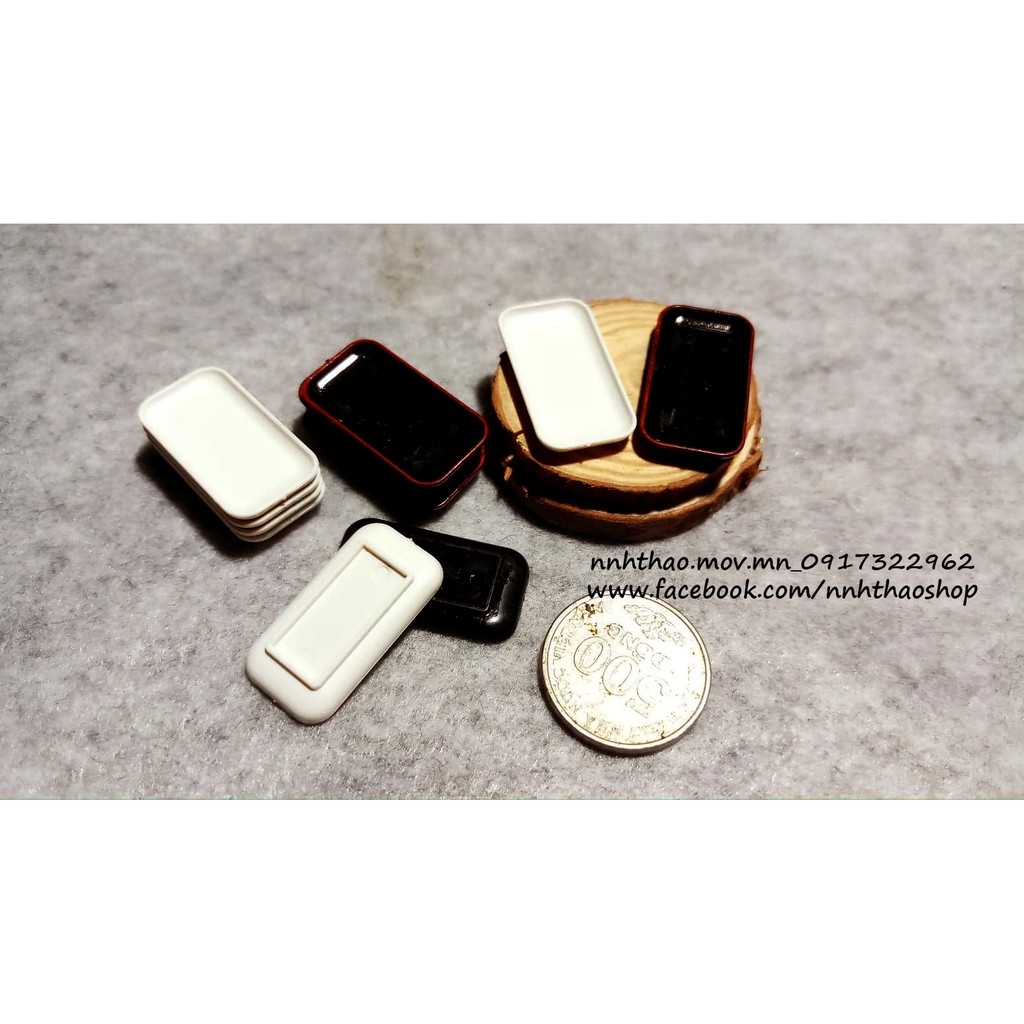Minithing trang trí mô hình_Đĩa chữ nhật (1:12)