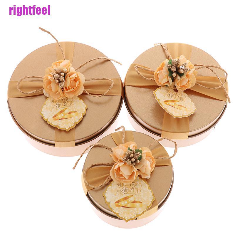 Hộp đựng kẹo / chocolate / quà tặng hình tròn dùng trang trí tiệc