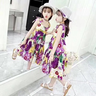 Váy hoa loa kèn cho bé gái (13-27kg)