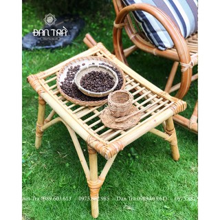Ghế Gác Chân Mây, Ghế Đôn Mây 2 Trong 1, Ghế Mây Tre Handmade, Ghế Mây Tự Nhiên, Ghế Mây ĐAN TRÀ , Nội Thất Mây Tre Đan