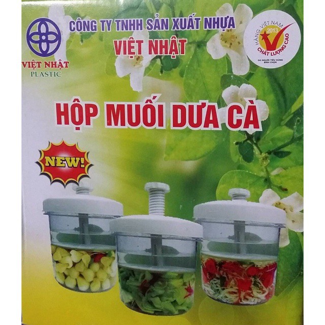 Hộp muối dưa cà nhựa PP Việt Nhật Loại to 5 lít - Soleil shop