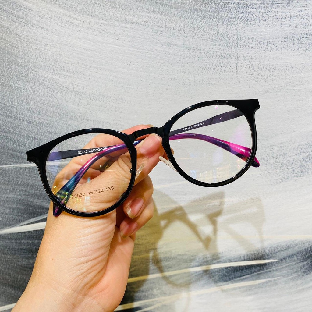 Gọng kính nhựa phối càng hợp kim cao cấp bền đẹp thời trang Ouress F2032