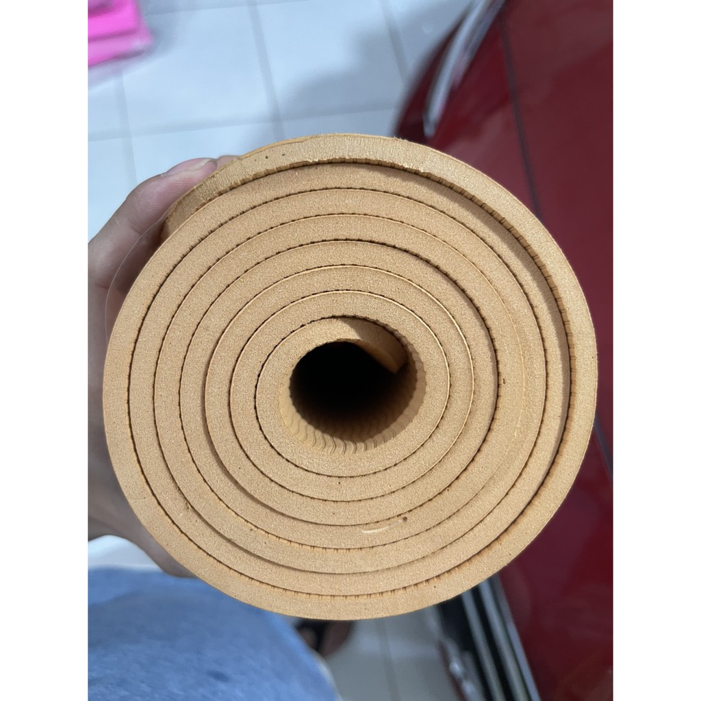 Thảm yoga tập tại nhà VN - EVA 1 lớp 6mm chống trượt D4 Shalla